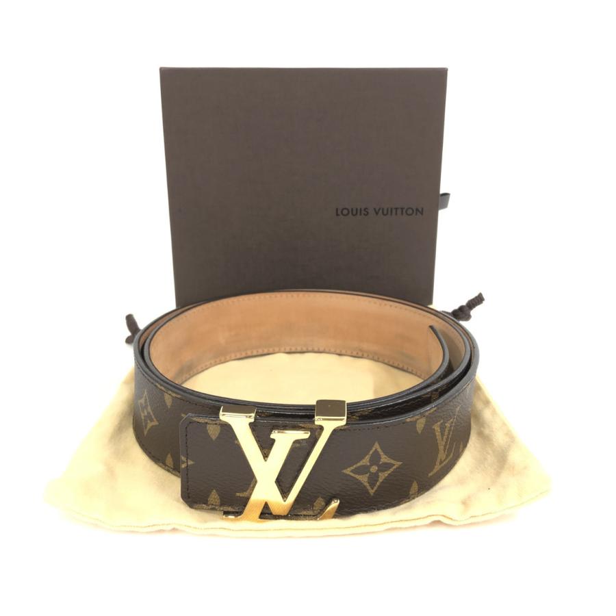 ルイヴィトン ベルト サンチュール LVイニシャル M9608 モノグラム メンズ Louis Vuitton 中古