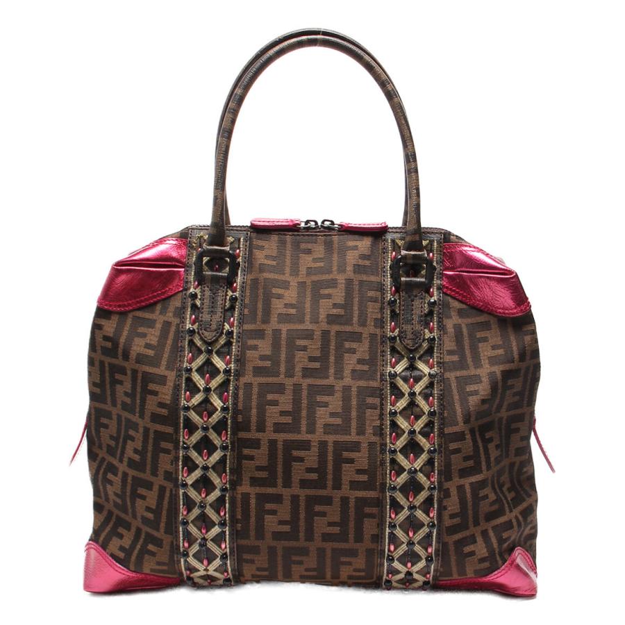 フェンディ ハンドバッグ 8BL096 ズッカ レディース FENDI 中古  