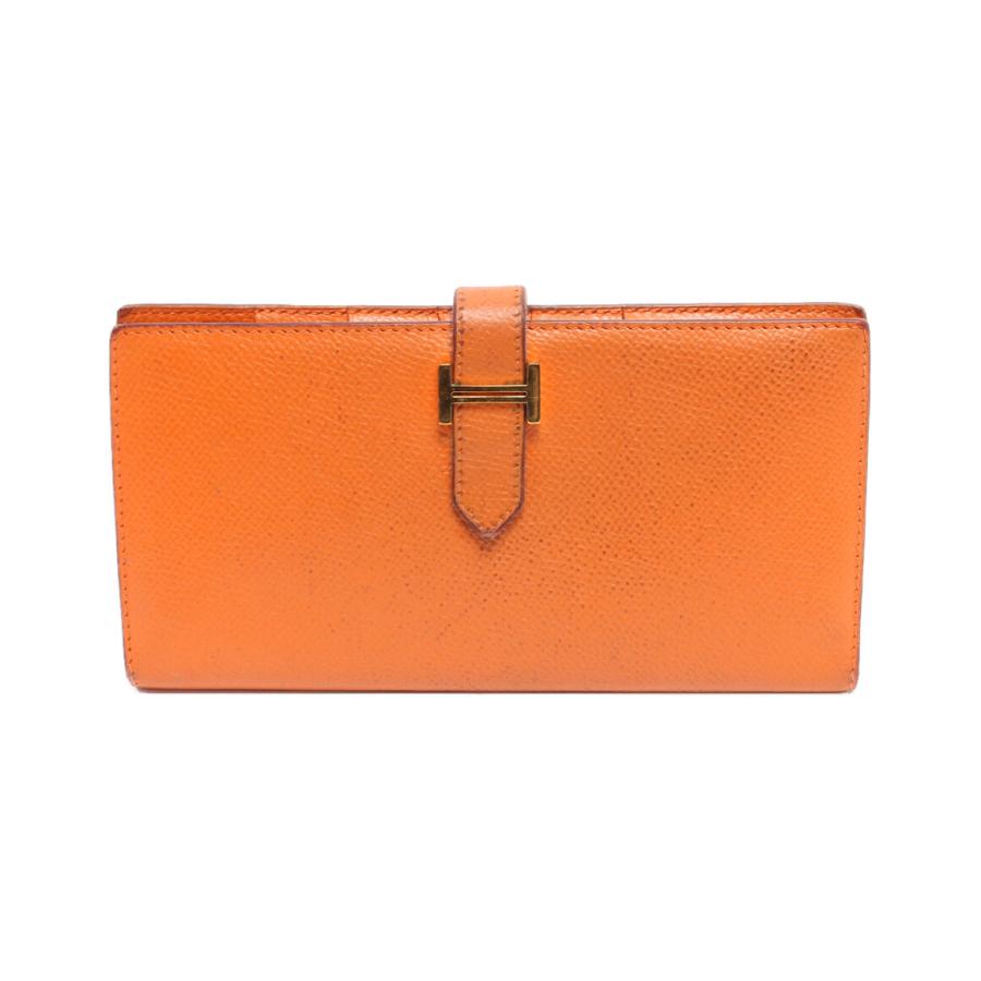 エルメス ベアンスフレ Q刻印 13年製 メンズ レディース 二つ折り長財布 1週間保証 超人気 専門店