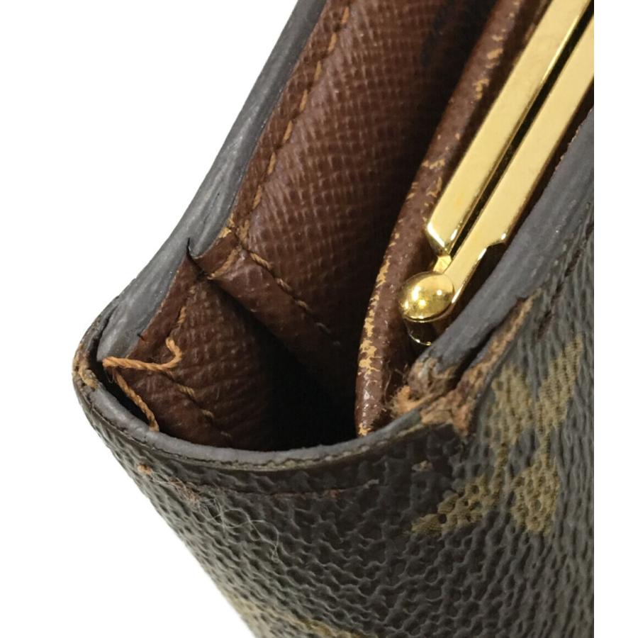 正規 LOUIS VUITTON モノグラム がま口 二つ折り財布 M61674 tdh