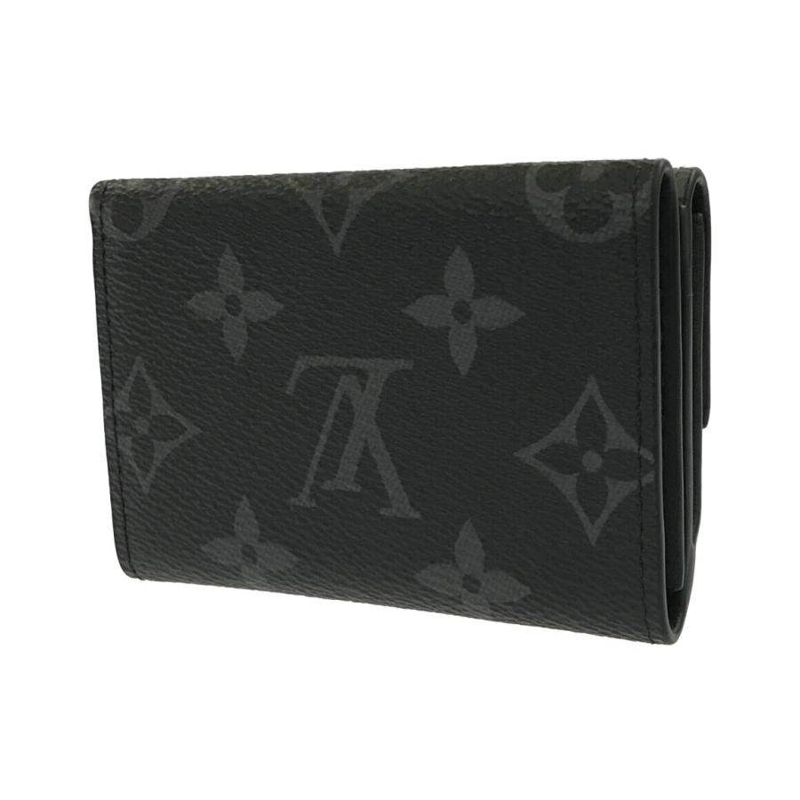 宅急便は割引特典対象! LOUIS VUITTON ルイヴィトン M45417 三つ折り財布 ウォレット ルイヴィトン 財布 メンズ モノグラムエクリプス ディスカバリー コンパクトウォレット 三つ折り財布 ブラック Louis Vuitton M45417 中古