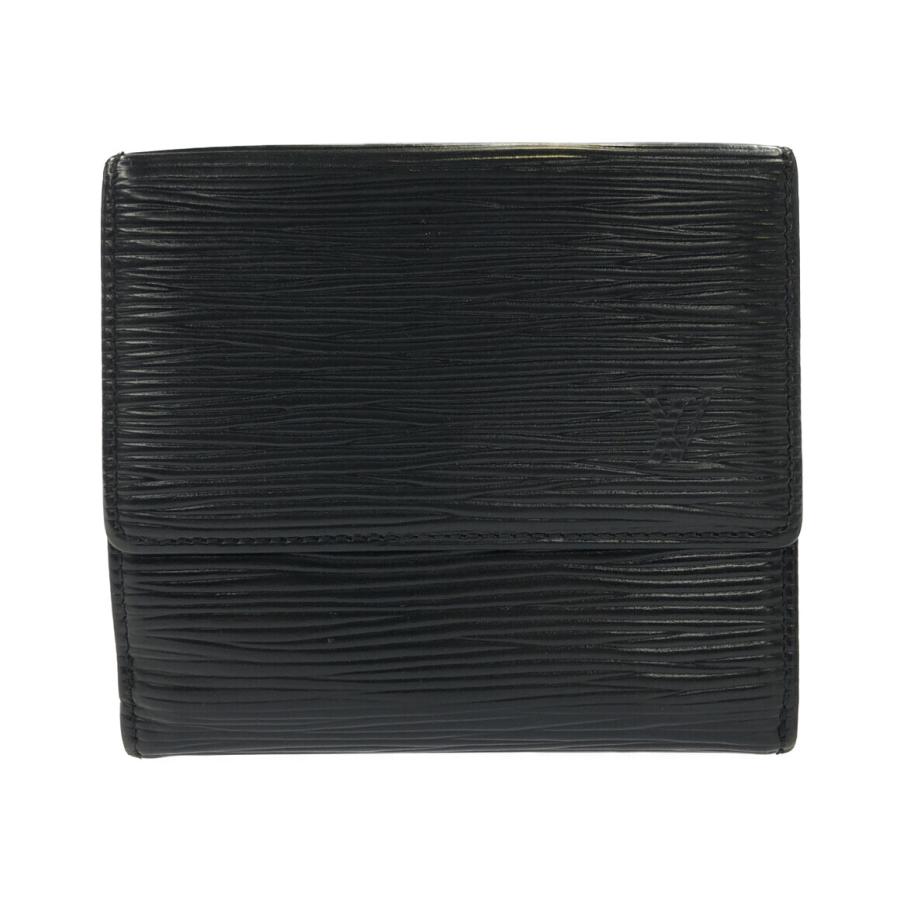【極美品】ルイヴィトン Wホック 財布 エピ ヴィンテージ 黒 ブラック LOUISVUITTON ルイ ヴィトン エピ 黒 折り財布 | Antique BONANZA