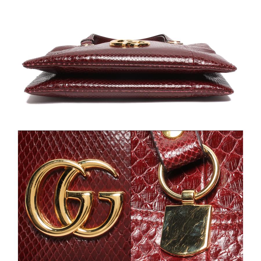 グッチ 2wayレザーハンドバッグ ボルドー系 アリー 550130 001998 GG  