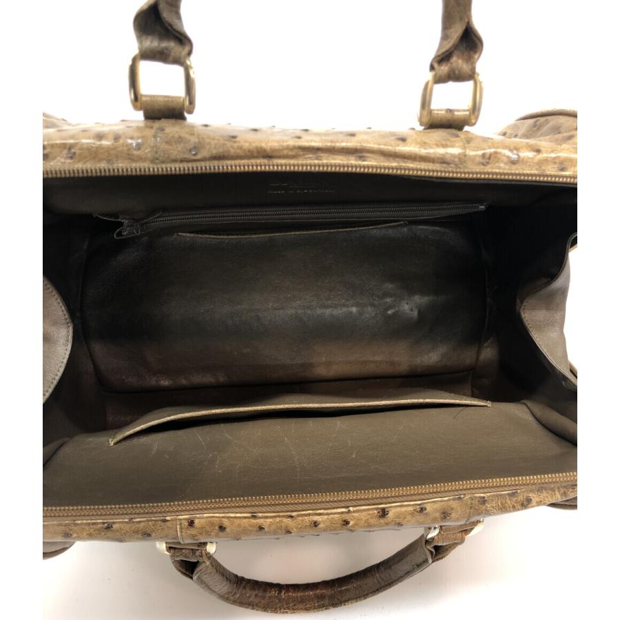 BALLY オーストリッチレザー ボストンバッグ 限定】最高級 レザー オーストリッチ 2way ボストンバッグ