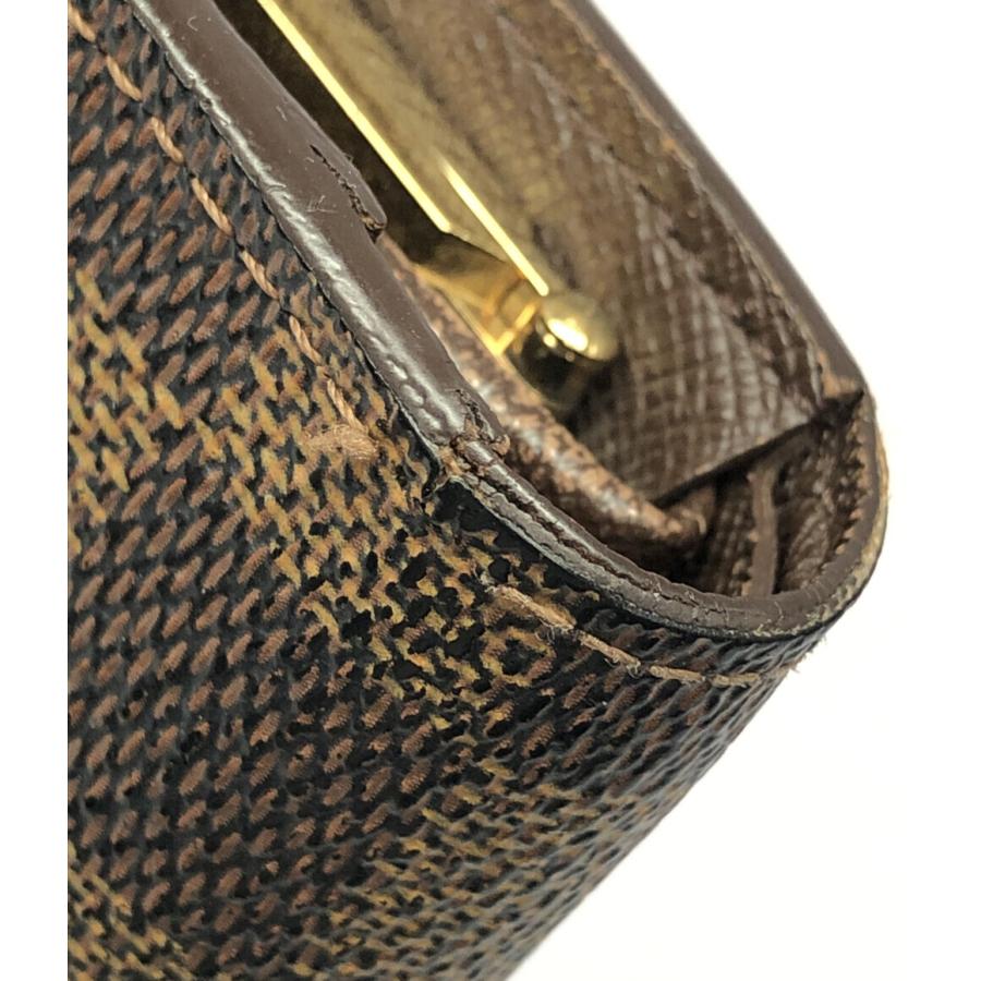 訳あり ルイヴィトン 二つ折りがま口長財布 ポルトモネ ヴィエノワ