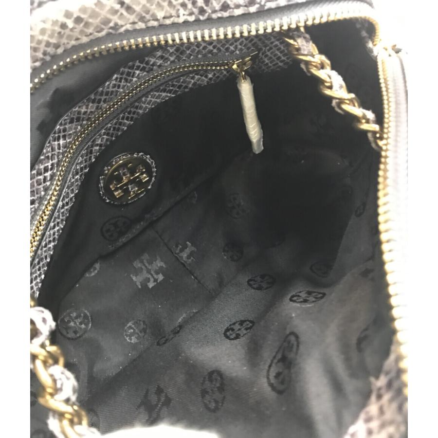 トリーバーチ チェーンショルダーバッグ 肩掛け 斜め掛け パイソン柄  