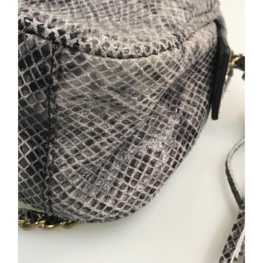 トリーバーチ チェーンショルダーバッグ 肩掛け 斜め掛け パイソン柄  