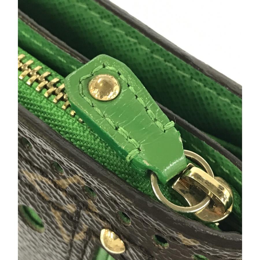 ルイヴィトン 二つ折り財布 パンチング コンパクトジップ M95218 