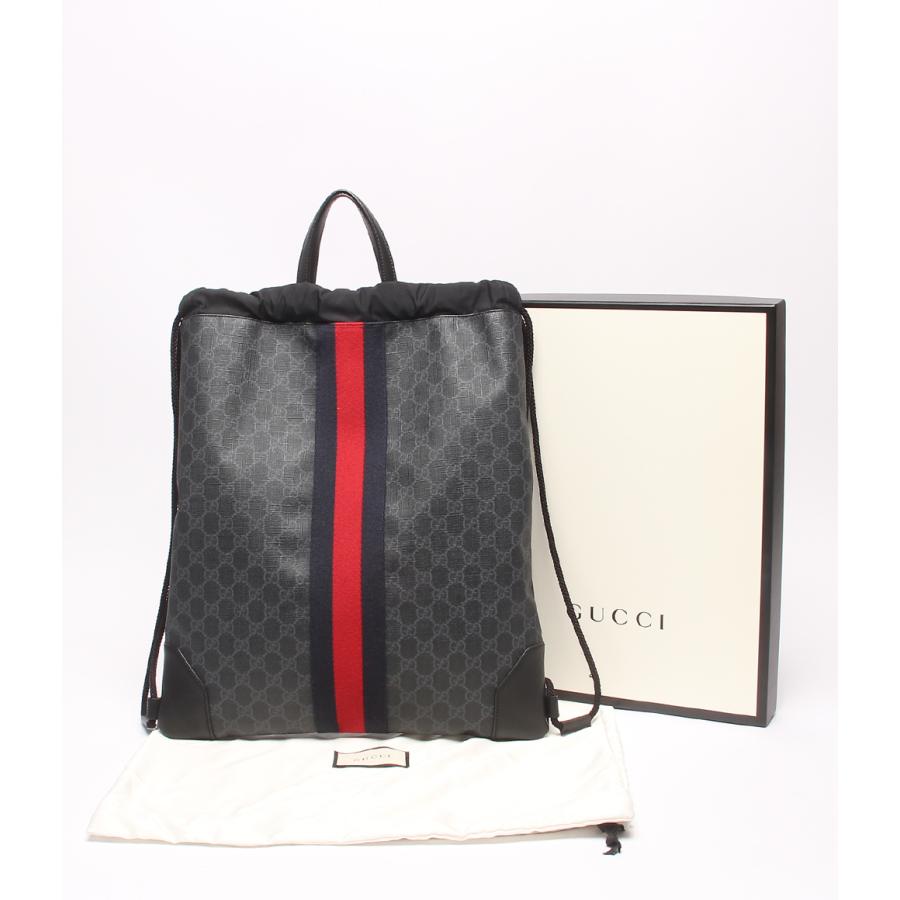 美品 グッチ ナップサック リュック トートバッグ 473872 527066 