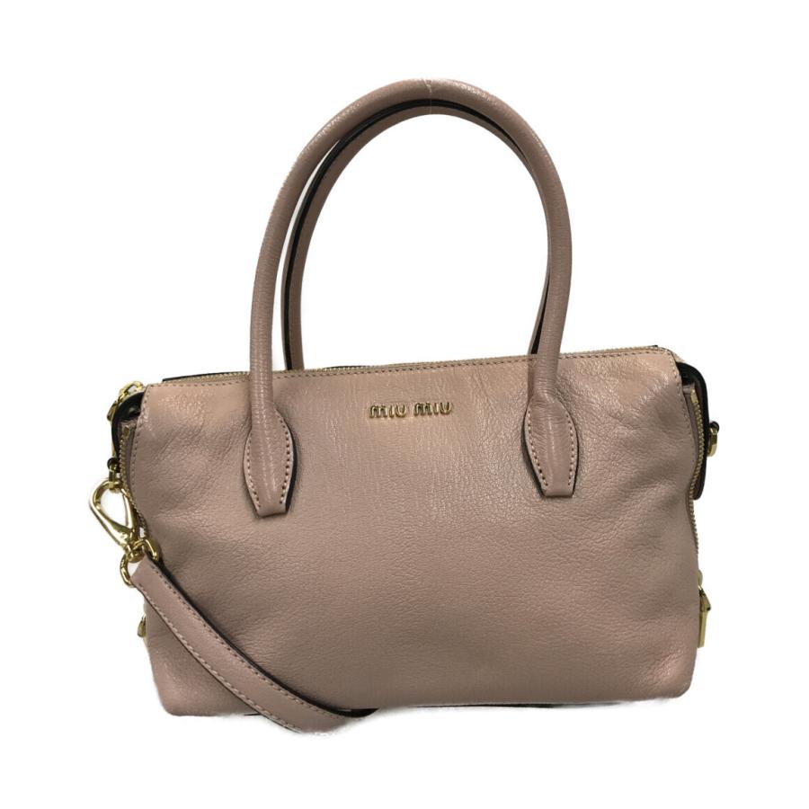 ミュウミュウ 2WAYレザーハンドバッグ 5BB020 レディース MiuMiu