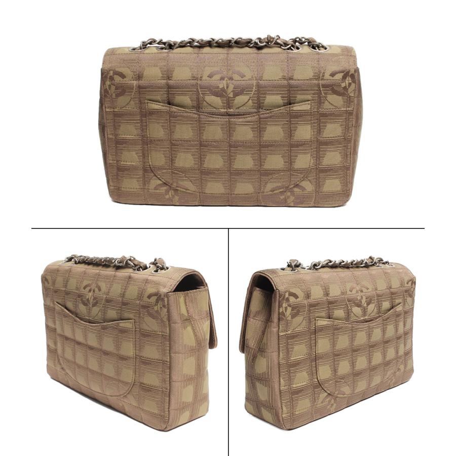 シャネル ダブルチェーンショルダーバッグ ココマーク シルバー金具 