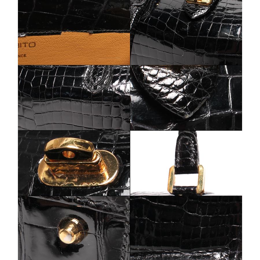 【美品】モラビト✨レザー ハンドバッグ 黒 A5可 フランス製 モラビト レザーハンドバッグ ボックスタイプ オルセー PM