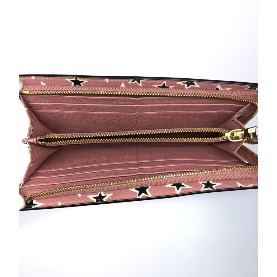 MIU MIU 星柄 二つ折り財布 ミュウミュウ L字ファスナー長財布 スター 星柄 レディース MiuMiu