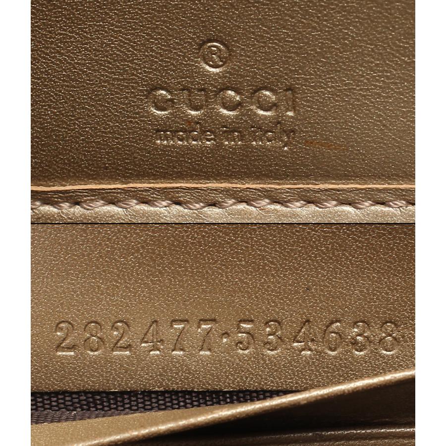 ☆グッチ☆ 長財布 グッチシマ ラウンドファスナー ダークブラウン