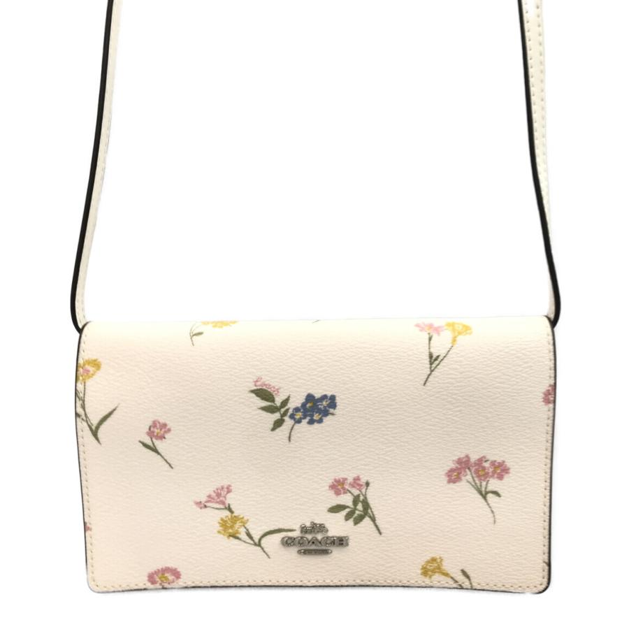 コーチ 花柄ミニショルダーバッグ 斜め掛け ショルダーウォレット  