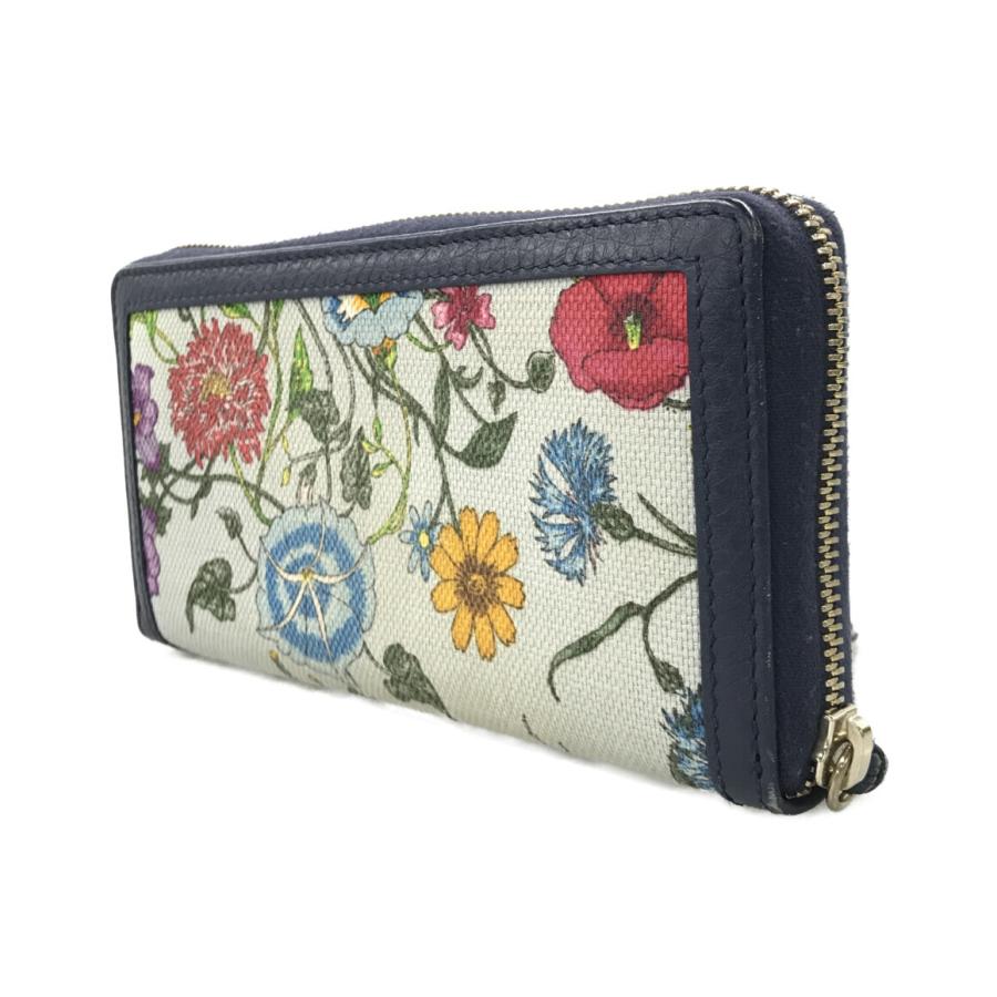 グッチ ラウンドファスナー長財布 花柄 356708 525040 バンブー グッチ ラウンドファスナー長財布 花柄 356708 525040 バンブー