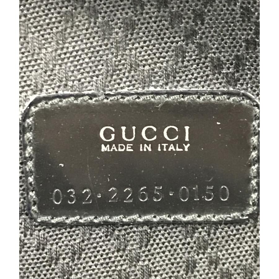 GUCCI 化粧ポーチ　総柄キャパス　BLK 【美品】 GUCCI 化粧ポーチ総柄キャパスBLK 【美品】