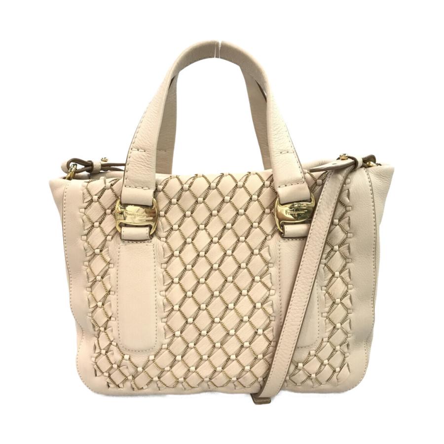 サルバトーレフェラガモ 2way ハンドバッグ ショルダーバッグ 斜め掛け