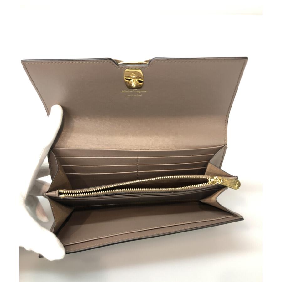 美品 サルバトーレフェラガモ 長財布 JP-22-E008 ヴァラ レディース