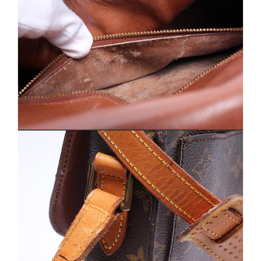 訳あり ルイヴィトン ショルダーバッグ 斜め掛け サンクルーGM