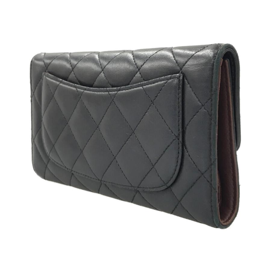 シャネル 長財布 シルバー金具 マトラッセ レディース CHANEL 中古
