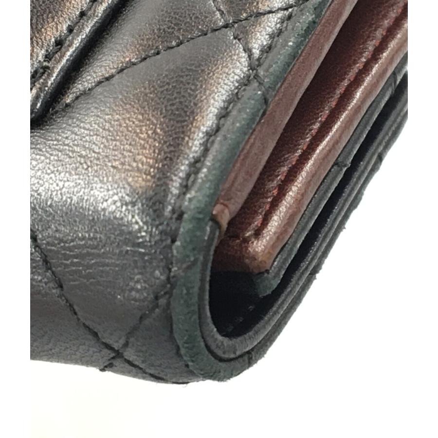 シャネル 長財布 シルバー金具 マトラッセ レディース CHANEL 中古