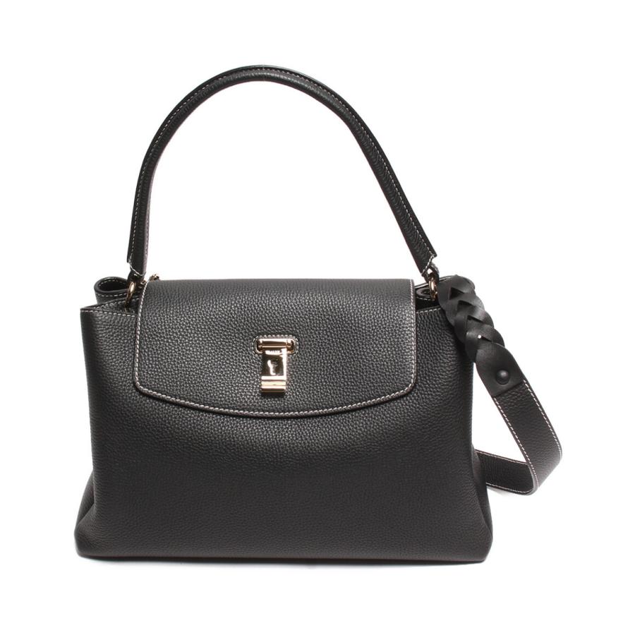 バリー 2wayレザーハンドバッグ ゴールド金具 トップハンドルバッグ