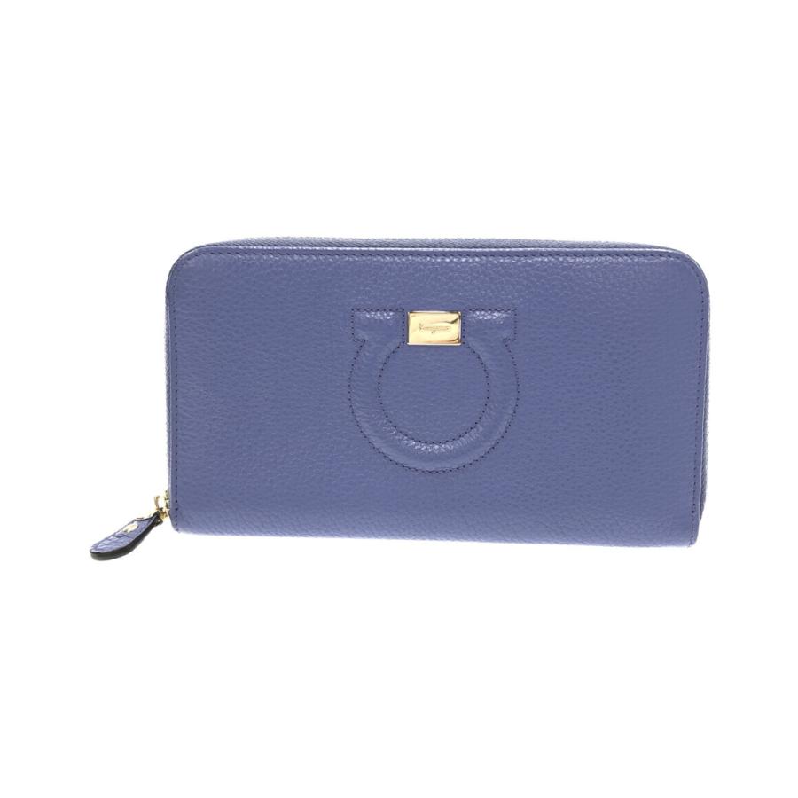 Ferragamo フェラガモ/ガンチーニレザーラウンドファスナー長財布/IY-22 C843/ブランドバック/ABランク/89【中古】 FERRAGAMO（フェラガモ） 財布 長財布 ガンチーニ レディース ラウンド