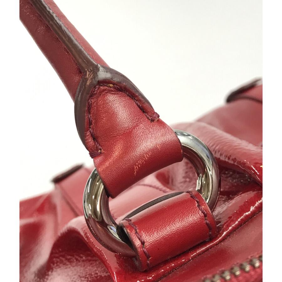 セリーヌ 2way エナメルハンドバッグ ショルダーバッグ 斜め掛け