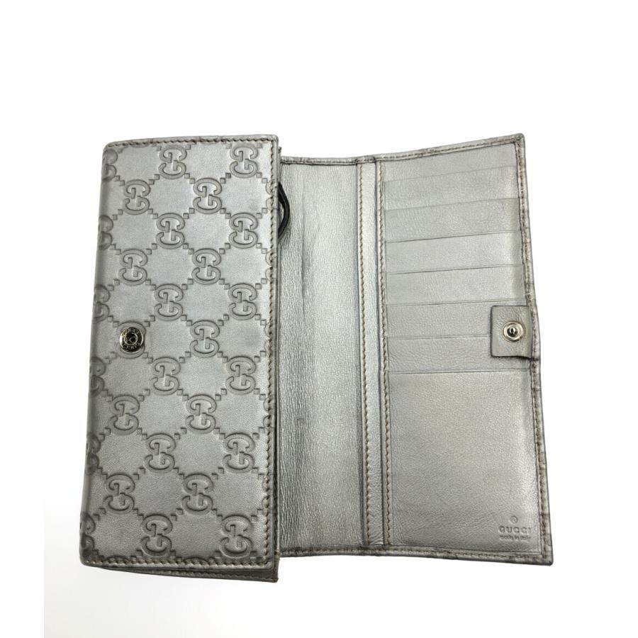 新品同様‼️ グッチ　GUCCI 財布　二つ折り　長財布　GGキャンバス グッチ 二つ折り長財布 204836・0959 GGキャンバス レディース