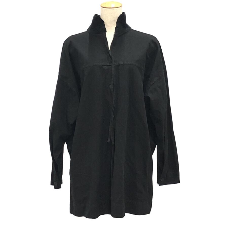 イッセイミヤケ 長袖シャツ ブラック レディース SIZE 2 (M) ISSEY
