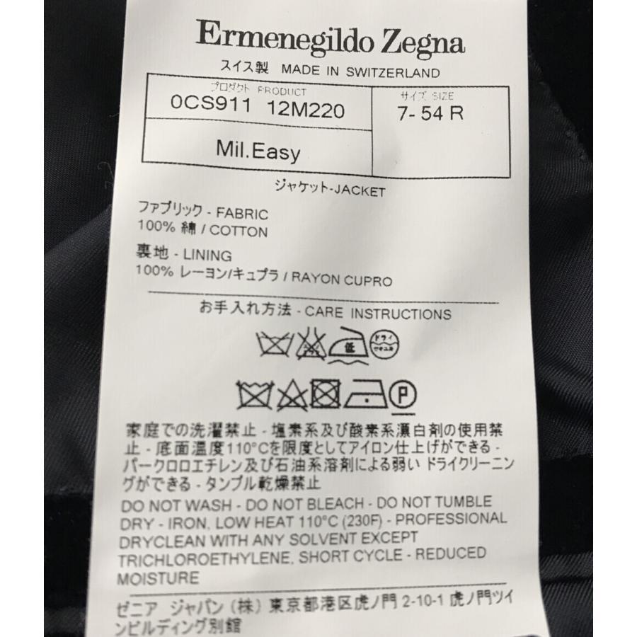 最新発見 エルメネジルドゼニア 中古 Zegna Ermenegildo L 7 54r Size メンズ ネイビー ベルベットテーラードジャケット テーラード ブレザー Readingtherapycenter Com