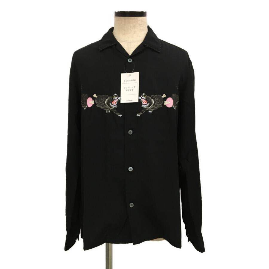 ジョンアンダーカバー 長袖シャツ トラ刺繍テンセル長袖シャツ 17SS 