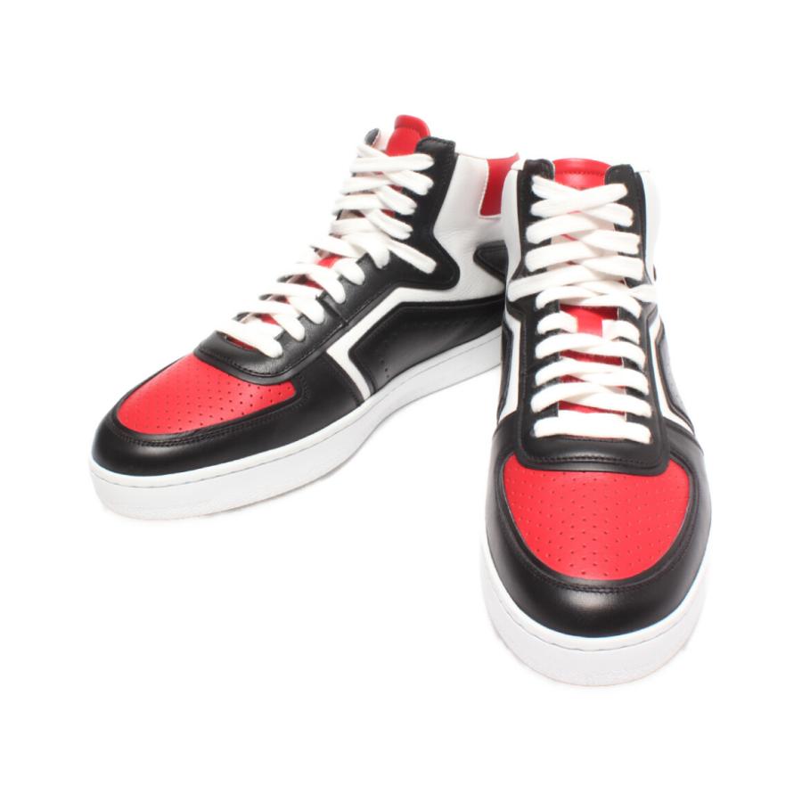 美品 ロゴプリントハイカットスニーカー メンズ SIZE 42 (XL以上 