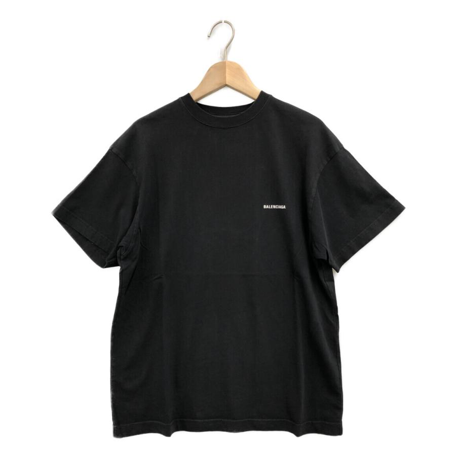 美品 バレンシアガ 半袖Tシャツ 胸ロゴTee レディース SIZE M (M