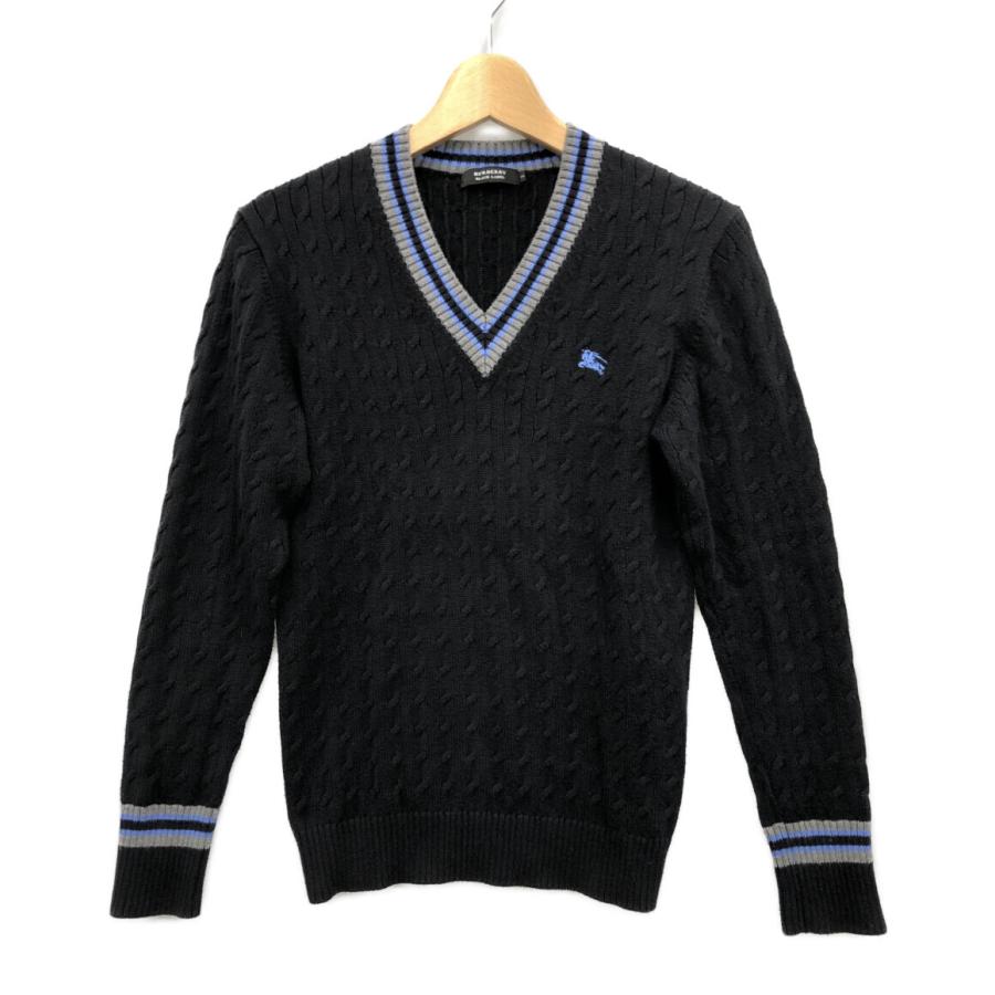 美品 バーバリーブラックレーベル 長袖ニット セーター 13AW メンズ 