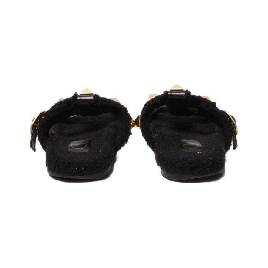 バレンチノ ローマンスタッズサンダル ボア レディース SIZE 38 