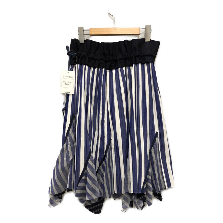 美品 サカイ ラッププリーツスカート 17-03154 レディース SIZE 2 (M 