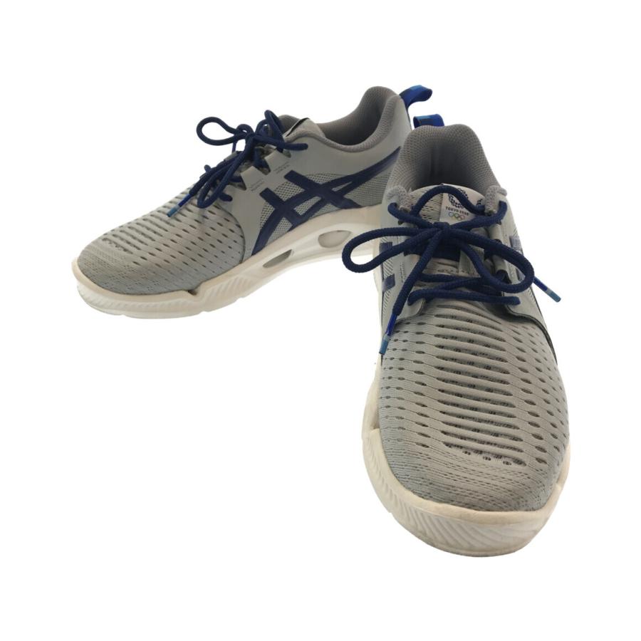 アシックス ローカットスニーカー オリンピックモデル グレー＆ブルー  