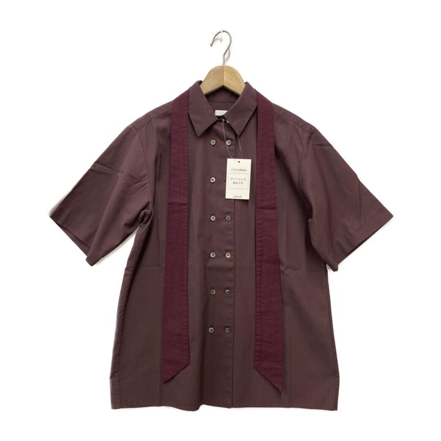 美品 タイ付ショートスリーブシャツ レディース (M) 6(ROKU 