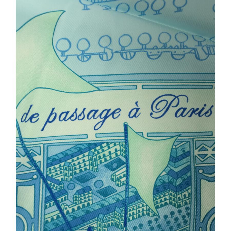 エルメス スカーフ カレ90 シルク100% 切手柄 パリの通路 de passage a