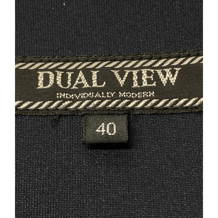 美品 ノーカラージャケット 袖フリル レディース SIZE 40 (M) DUAL 