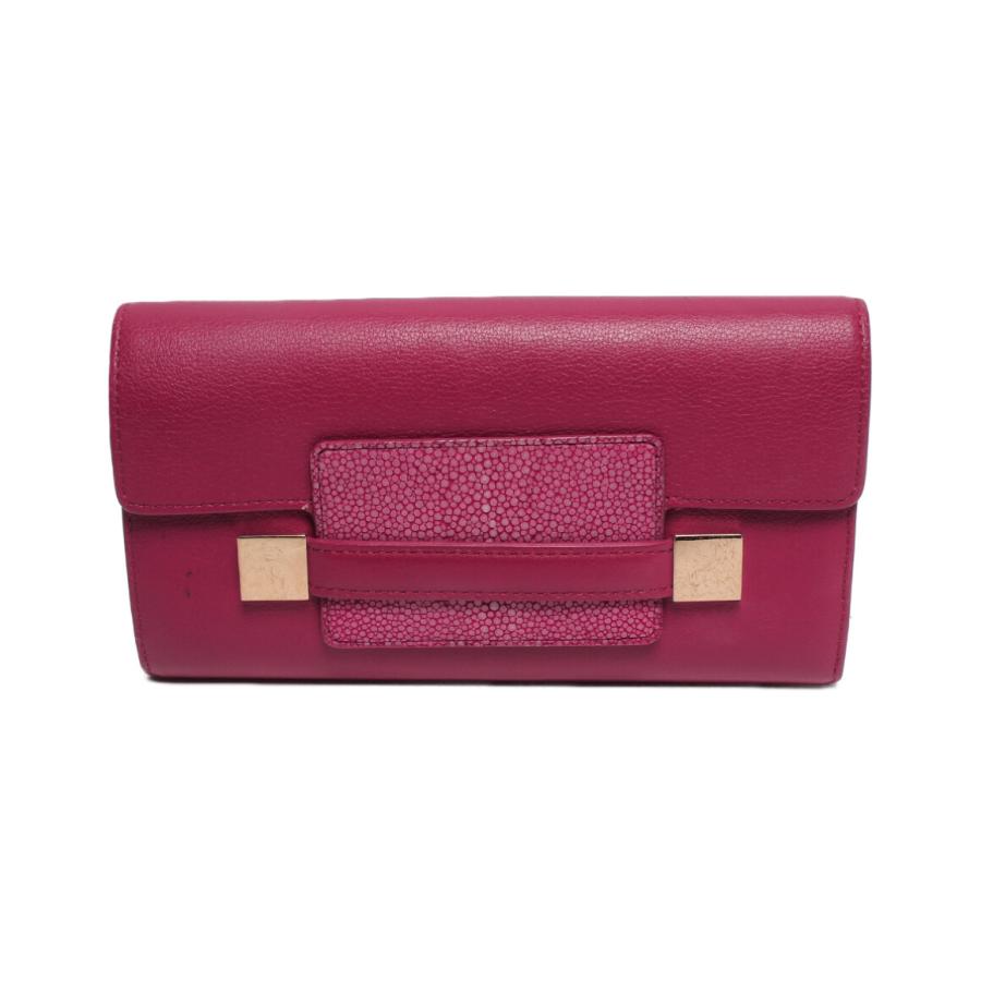 デルボー 長財布 ボルドー系 ガルーシャ マダム レディース DELVAUX 