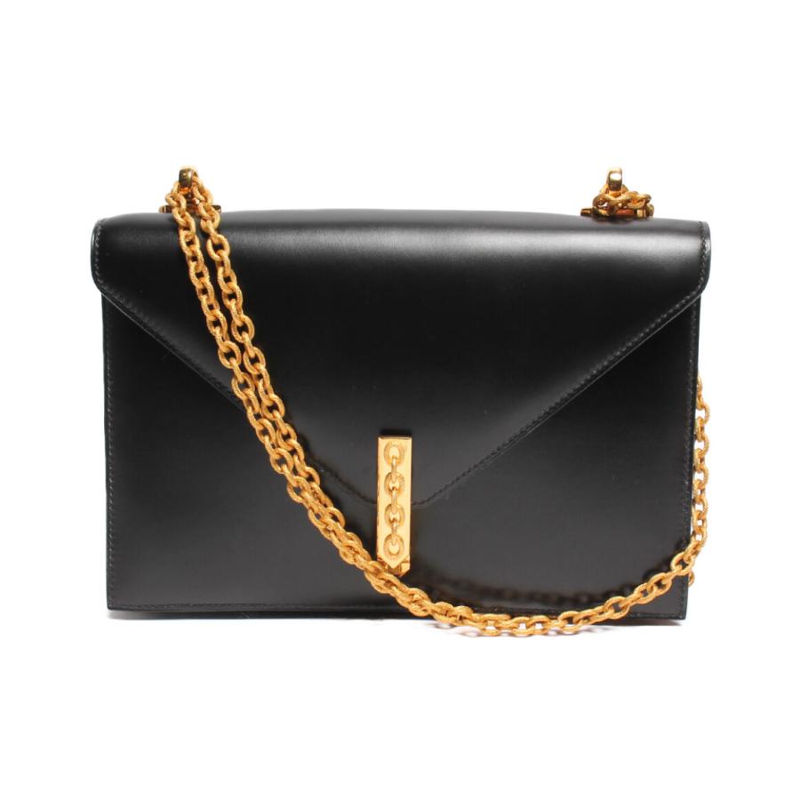 エルメス 2wayチェーンレザーショルダーバッグ ゴールド金具 〇E刻印  