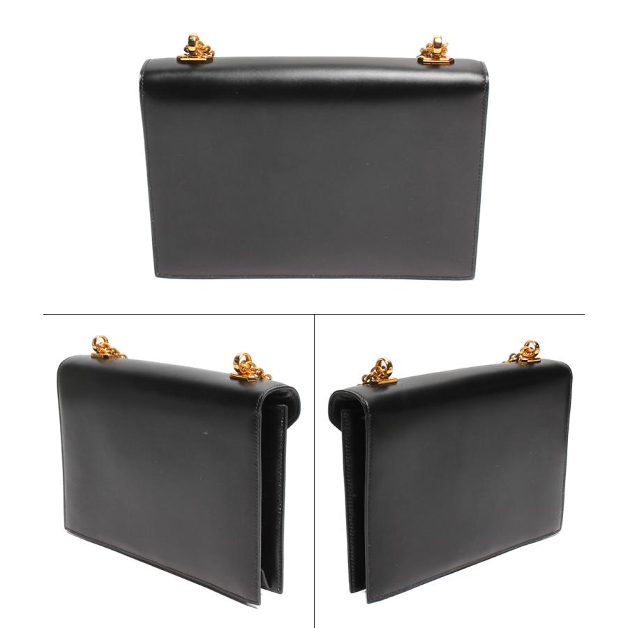 エルメス 2wayチェーンレザーショルダーバッグ ゴールド金具 〇E刻印  