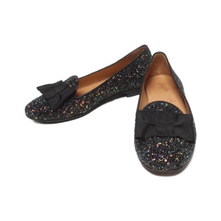 パンプス フラットシューズ リボン レディース SIZE 36 1/2 (S 