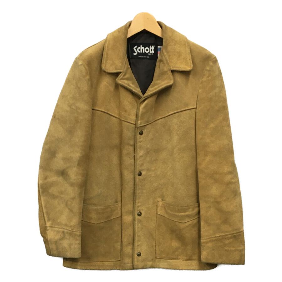 ショット スエード レザージャケット メンズ SIZE 36 (S) SCHOTT 中古 