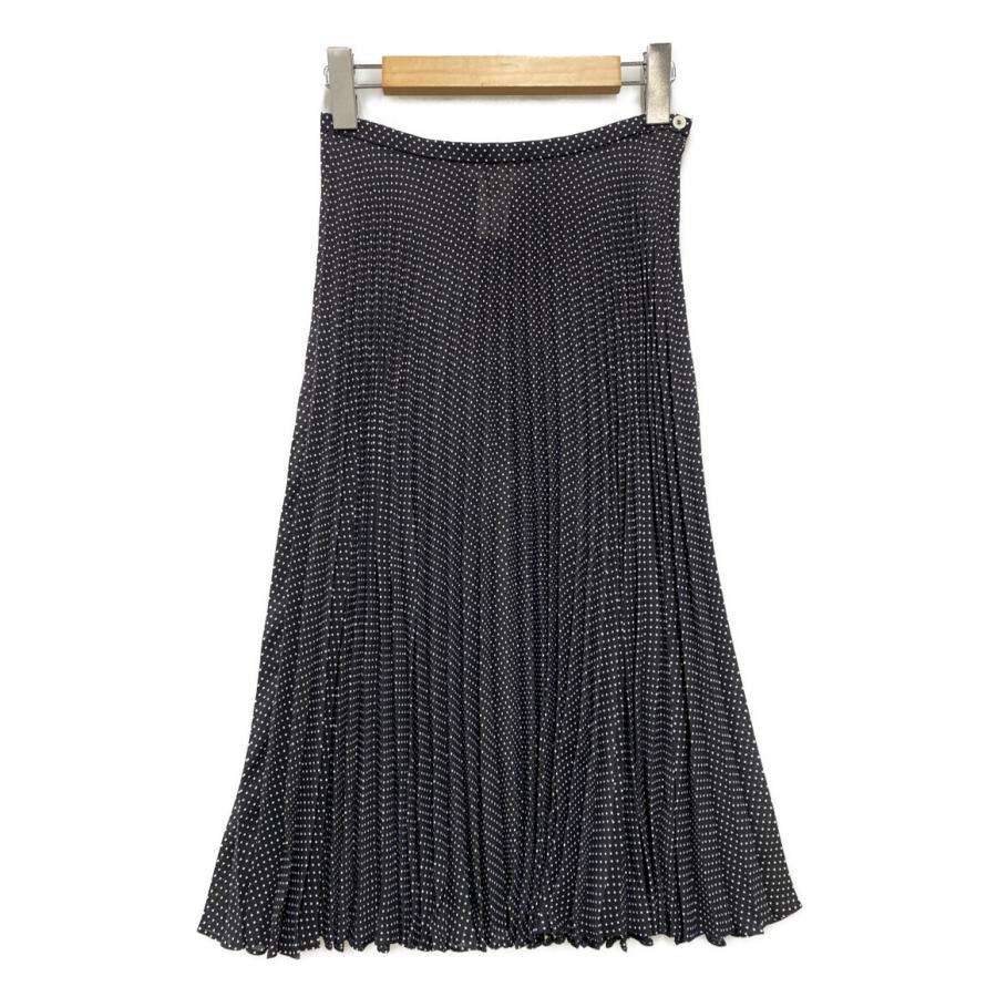 美品 セリーヌ プリーツスカート ドット柄 レディース SIZE 36 (S  