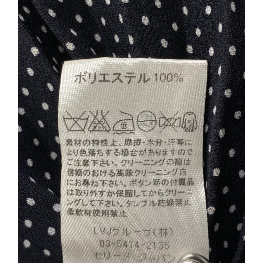 美品 セリーヌ プリーツスカート ドット柄 レディース SIZE 36 (S 