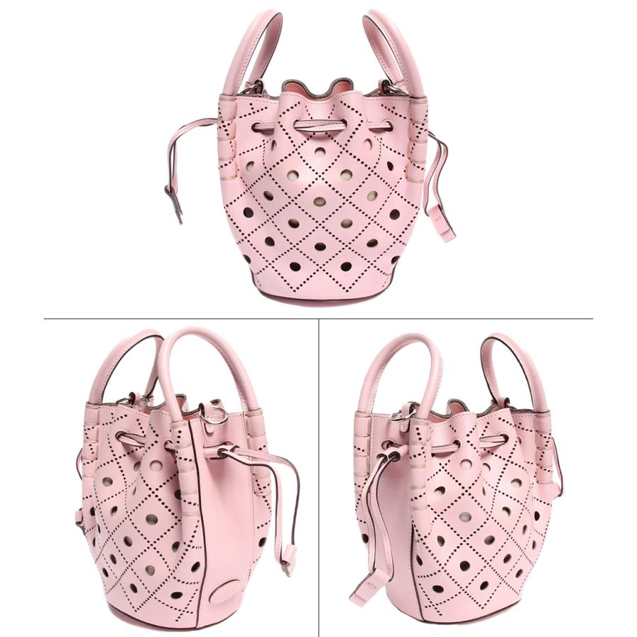 美品 トッズ 2wayショルダーバッグ ピンク系 マイクロバケット 美品 トッズ 2wayショルダーバッグ ピンク系 マイクロバケット